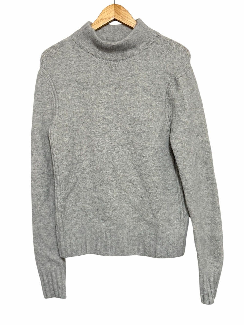 J Crew Mockneck Sweater In Supersoft Yarn  Alpaca Merino Wool Blend Relaxed Sz M